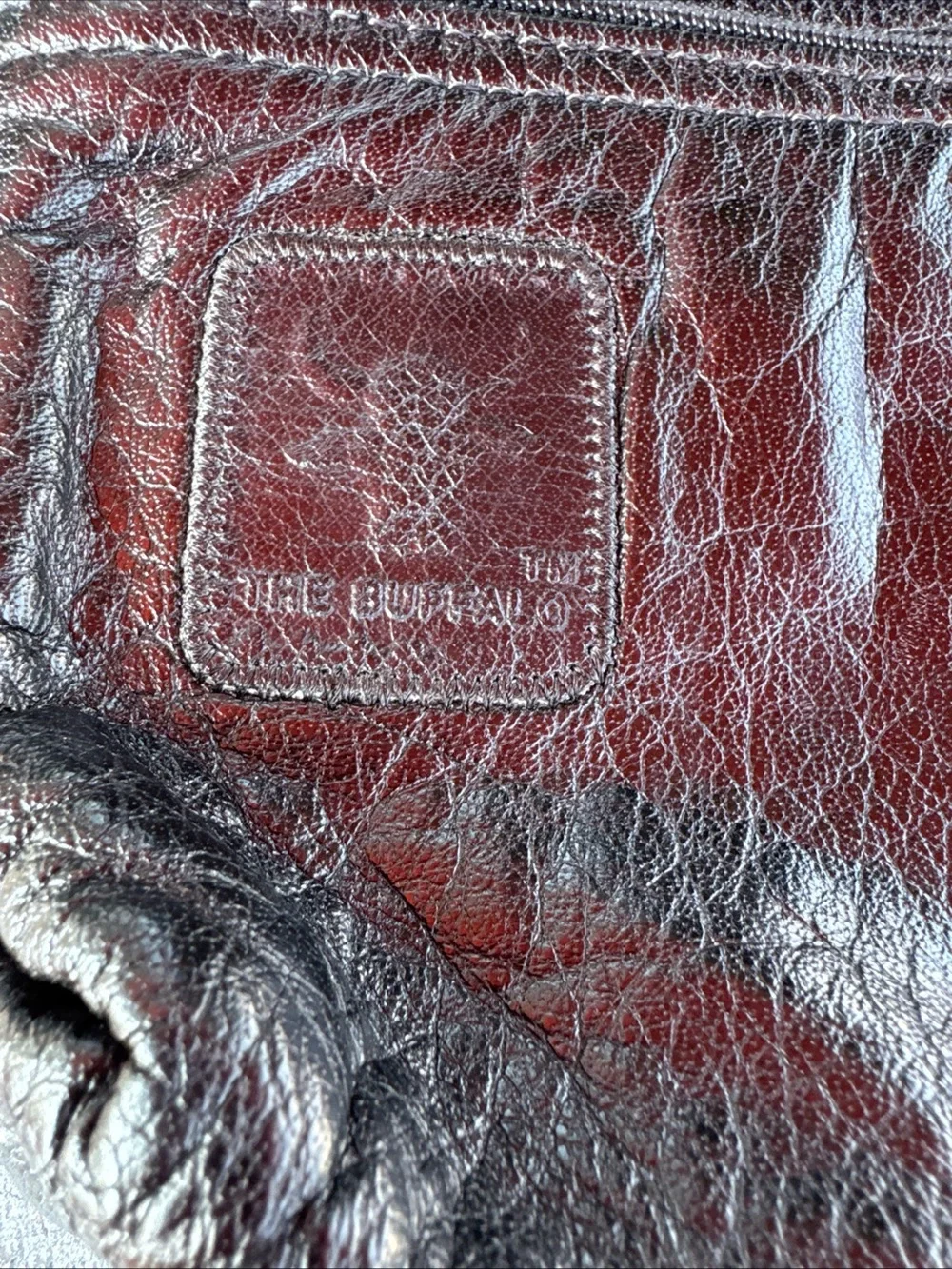 Carlos Falchibkack buffalo  Leather Cosmetic Pouch unisex